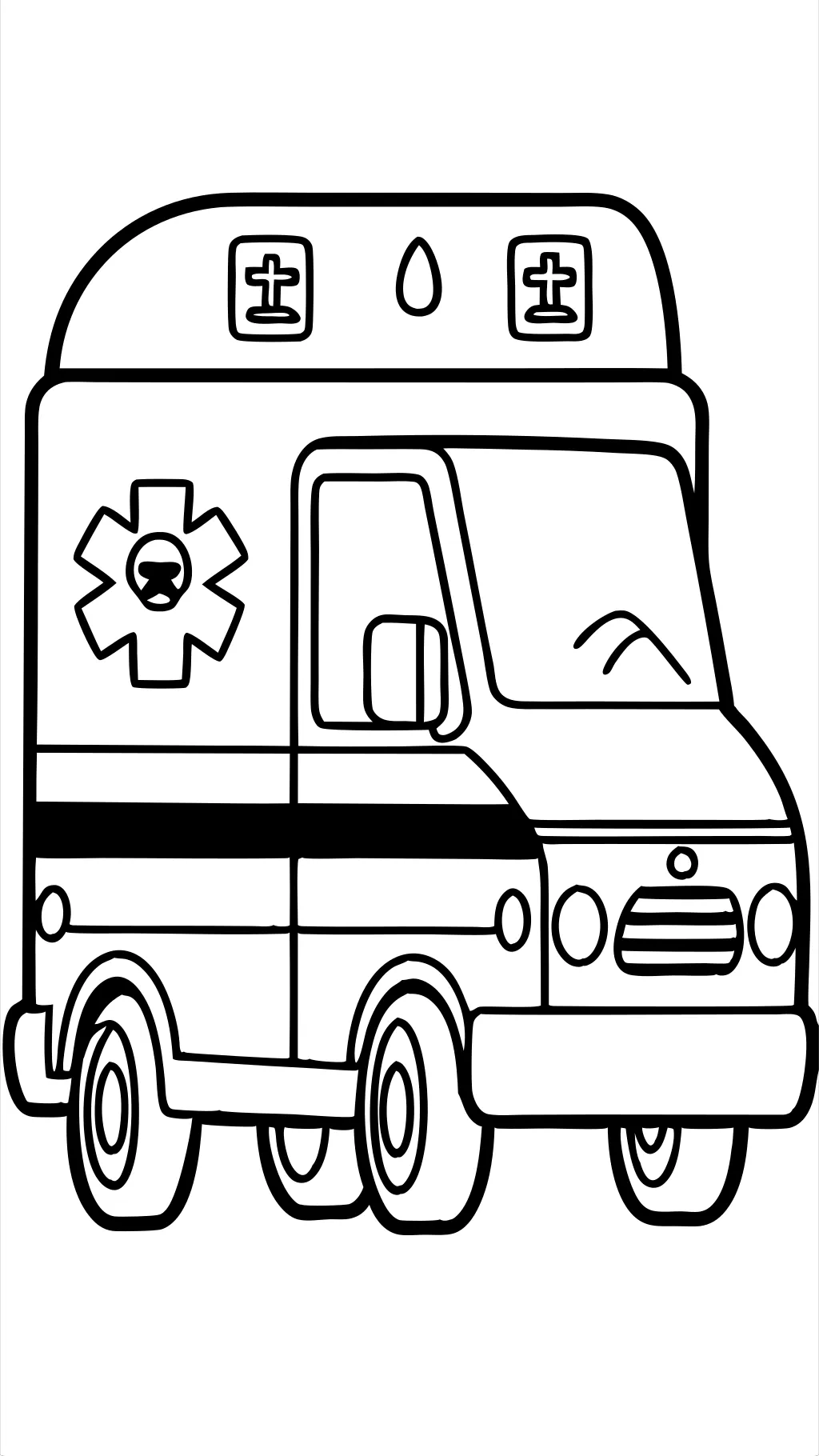 ambulance coloring pages